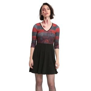 Hot Topic - A Nightmare On Elm Street Freddy Cosplay Dress Plus Size - 3XL